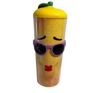 Cool Gear Orange Themed Insulated Tumbler With Lid & Straw Hole 16 Oz No Straw